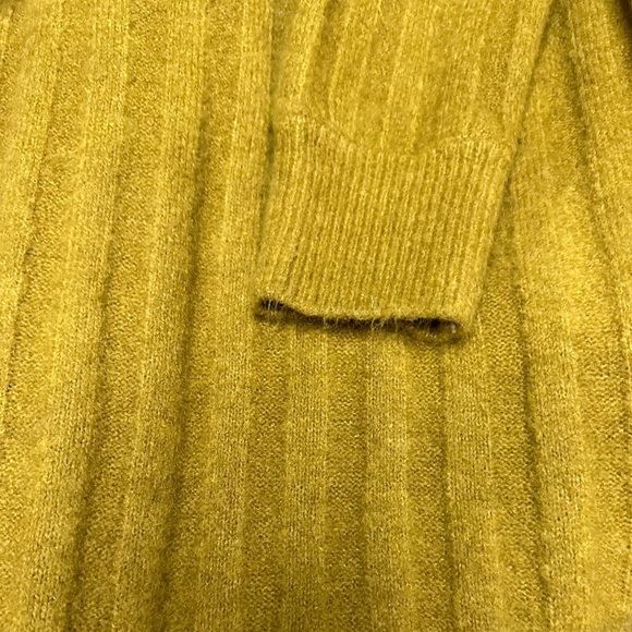 Women's Long Sleeve Ribbed Knit Sweater Dress - Picture 4 of 5